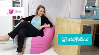 Sitzsack nähen  DIY Eule amp Stoffolinode [upl. by Wolford]