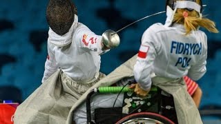 Wheelchair Fencing Highlights  Rio 2016 Paralympic Games [upl. by Suhsoj]