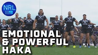 New Zealand Kiwis deliver an electrifying Haka New Zealand v Kangaroos  NRL on Nine [upl. by Atikir321]