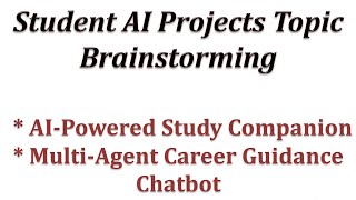 Student AI Projects with LLMs AIPowered Study Companion amp MultiAgent Career Guidance Chatbot [upl. by Siladnerb202]