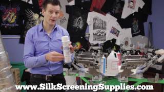 Using Screen Printing Spray Adhesive or Spray Tack [upl. by Gainor]