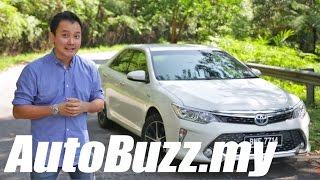 2015 Toyota Camry 25 Hybrid review  AutoBuzzmy [upl. by Cesaro587]