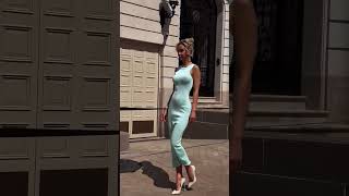 Trendy blue lace bodycon dress outfit of the day fashion style outfit shorts [upl. by Hound174]