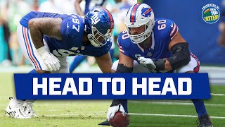 Head to Head Giants DL vs Bills OL  New York Giants [upl. by Mushro]