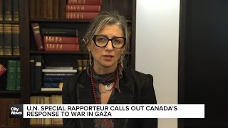 United Nations Special Rapporteur slams Canada over response to Gaza war [upl. by Ahtis]