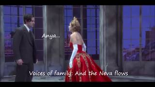 Anastasia Original Broadway Cast Recording — quotStillThe Neva Flows Reprisequot — Lyrics [upl. by Cissiee]