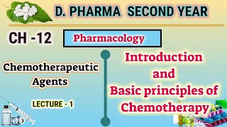 Chemotherapeutic agents  CH12  L1  Pharmacology  DPharm second year [upl. by Sillert]