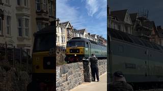 British Railway LSL class 47s double head the statesman railWolverhampton to Penzance at Dawlish [upl. by Annai324]