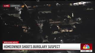 Homeowner shoots alleged burglar in Cerritos [upl. by Winton769]