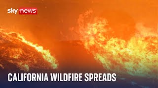 Californias largest wildfire spreads threatening thousands of homes [upl. by Ecahc66]