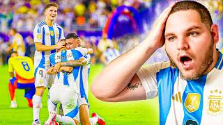 AMERICAN REACTS TO ARGENTINA WINNING THE COPA AMERICA FINAL AGAINST COLOMBIA [upl. by Onfre]