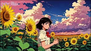 Sunflower Harmony 🌻  2Hour LoFi Piano Calm Ambient Jazz for Study amp Sleep [upl. by Richman765]