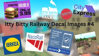 Roblox Itty Bitty Railway Decal IDs  4 [upl. by Ahsasal]