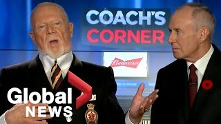 Don Cherry faces backlash over comments on Remembrance Day poppies and immigrants [upl. by Dahl]