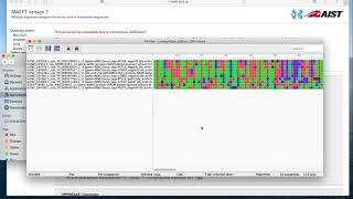 Multiple sequence alignment using MAFFT [upl. by Aidnama]