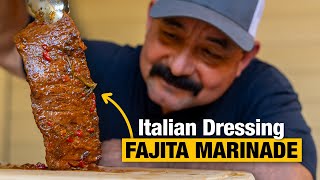 Using Italian Dressing as a Fajita Marinade My Award Winning amp Secret Carne Asada Recipe [upl. by Carn779]