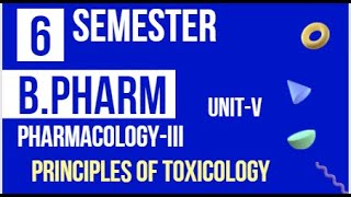 Principles of ToxicologyUnitIVBPharm6Semester [upl. by Forland]