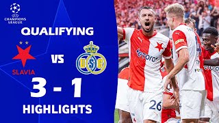 Slavia Praha vs Union SG 31 Highlights amp Goals  UEFA Champions League Qualifying 202425 [upl. by Aleta]