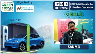 Saumil  BU4 Electric Scooters And Bikes   Green Vehicle expo 2024 [upl. by Larrie]