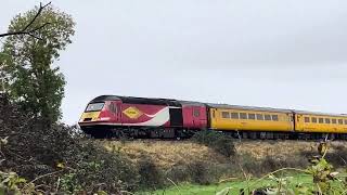 The network rail test train with the hst power cars 8112023 [upl. by Krebs]