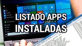 Cómo obtener un listado de las aplicaciones instaladas en el PC wwwinformaticovitoriacom [upl. by Dachia]