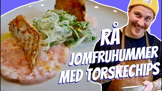 Rå jomfruhummer med torskechips amp fennikel  Opskrifter  P Clausens Fiskehandel [upl. by Iahs]