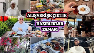 KAHVALTI BENDEN YEMEKLER EŞİMDEN🥰ALIŞVERİŞİMİZİ YAPTIKARAYA OTURMA SIKIŞTIRDIM🤣GÜNLÜK VLOG [upl. by Ydnirb]