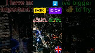 BASIC VS IDIOM in english youtubeshorts learnEnglish [upl. by Hendrik]