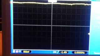 Plasticscintillator on oscilloscope [upl. by Arenat]