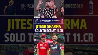 JITESH SHARMA SOLD TO RCB AT 11 CR 🔥🔥rcb jiteshsharma iplmegaauction2025 [upl. by Dennis]