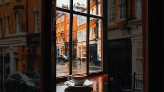 Enjoying a cozy coffee while the rain dances outside natures perfect moment of serenity ☕🌧️ [upl. by Aseel]