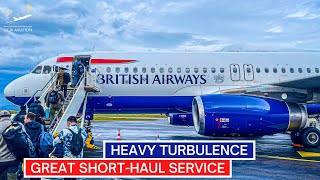 4K TRIP REPORT  British Airways winter route   Airbus A320 Economy  Grenoble  London Gatwick [upl. by Llenal103]