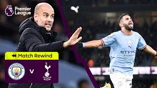 BEST COMEBACK IN HISTORY Manchester City 42 Spurs  Highlights [upl. by Eedna187]