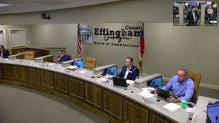 Effingham County Board of Commissioners Meeting September 17th 2024 [upl. by Elocaj]