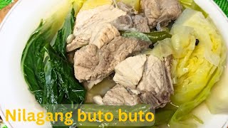 Paano magluto ng nilagang buto buto ng baboy  Simple and easy pork nilaga  Nilagang baboy recipes [upl. by Aihsram]