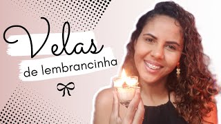 Como fazer VELAS de lembrancinha para CASAMENTO  DIY [upl. by Doyle538]