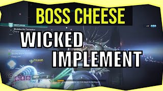 Easy Boss Cheese  Wicked Implement Exotic Scout Rifle  Deep Dive Broken Blade Quest Guide  Glitch [upl. by Vitale803]