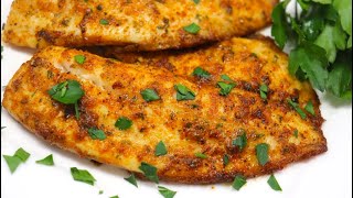 Air Fryer CRISPY FLAKY Tilapia with no breading  How to cook Tilapia in the Air Fryer [upl. by Aserehc341]