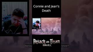 Connie and Jeans Death Attack On Titan S3 E6 Reaction shorts [upl. by Carrel555]