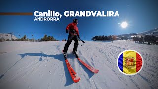 Skiing in Canillo  Grandvalira Andorra [upl. by Ayenet567]