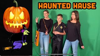 HALLOWEEN 🎃 CASA EMBRUJADA EN LA ESCUELA DE KAMILA Y NOAH LosRamiorozco [upl. by Hars]