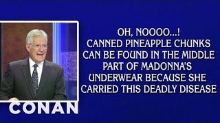 Alex Trebek Has Gone Insane Vol 5  CONAN on TBS [upl. by Nogem]