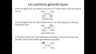 Organique  Chapitre 3  Capsule 4  Géométrie des alcènes [upl. by Janna]