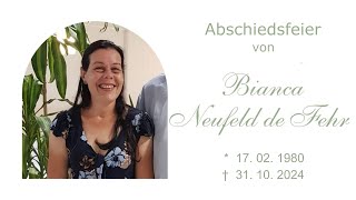 Abschiedsfeier Bianca Neufeld de Fehr [upl. by Ecienaj725]