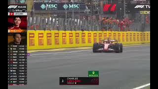 Charles Leclerc wins in monza Crofty commentary [upl. by Ofella]