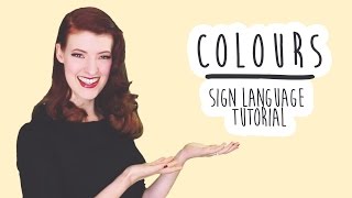 Colours  Learn Sign Language BSL [upl. by Solim]