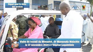 Visite du ministre de la Sante Publique à lhôpital Laquintinie de Douala ce 27 novembre 2024 [upl. by Oenire]