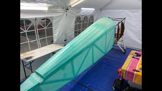 Covering My FullSize Sopwith Camel Aircraft in Fabric with Stewart System  Getting Ready for Paint [upl. by Lennaj]