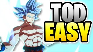 EASY UI GOKU DODGE SOLO TOD STEP BY STEP GUIDE  Dragonball FighterZ Combo Guide [upl. by Eyahs]