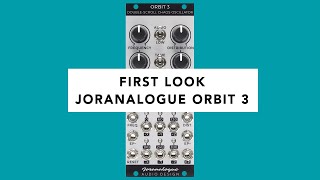 Joranalogue Orbit 3 Chaos Oscillator  First Look Tutorial Demo amp Jam [upl. by Zalucki]